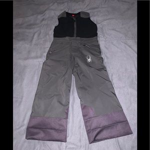 Kids Spyder adjustable snow bib